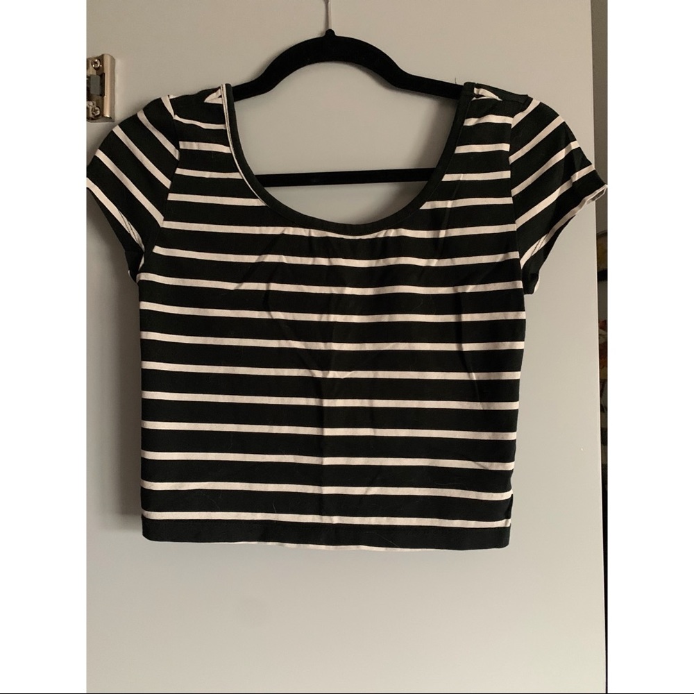 MOSSIMO Striped crop top